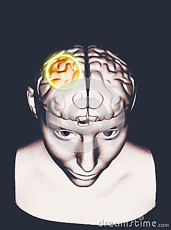 How the brain works. Synapses and neurons. How the brain works. Synapses and neurons. Stock Photo