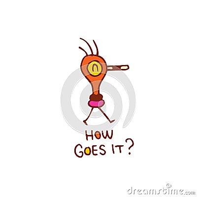 How goes it Vector Illustration