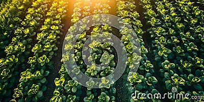 How a modern irrigation pivot system efficiently waters crops with precision at a close range. Stock Photo