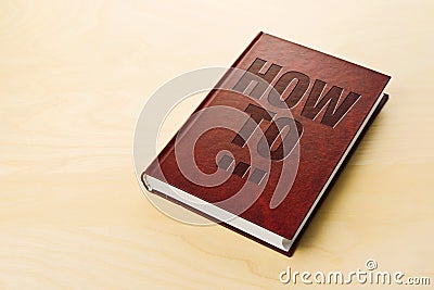 How To book. Personl guide book Stock Photo