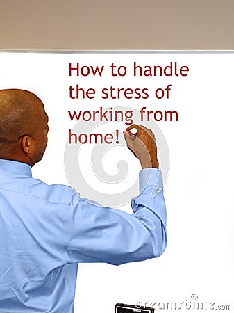 How to Handle the Stress of Working From Home Stock Photo
