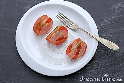 How to lose weight - tomato Stock Photo