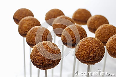 How to make cake pops - tutorial Stock Photo