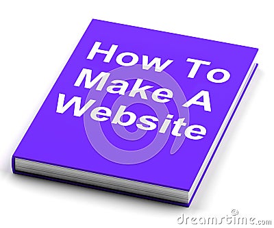 How To Make A Website Book Shows Web Design Stock Photo