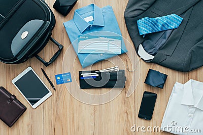 How to pack for a business trip Stock Photo