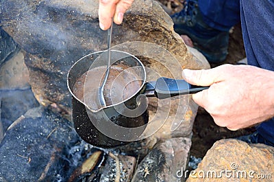 bedouin Coffee Stock Photo