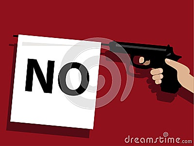 How to say no Vector Illustration