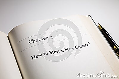 How to start a new career Stock Photo