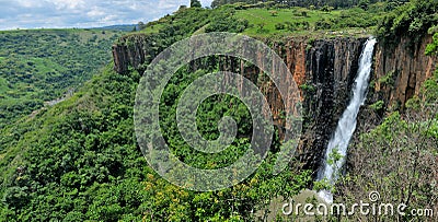 Howick Falls panorama 2 Stock Photo