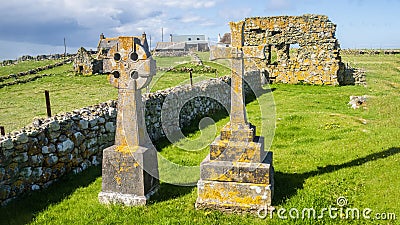 HOWMORE OLD GRAVEYARD Editorial Stock Photo