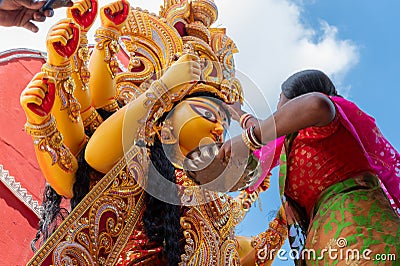 Durga Puja festival, Howrah, West Bengal, India Editorial Stock Photo