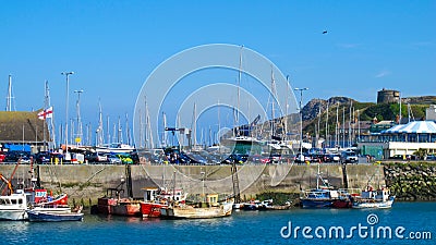 Fishing boats at Howth harbour Dublin Editorial Stock Photo