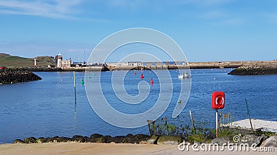 Howth marina harbor in Ireland Editorial Stock Photo