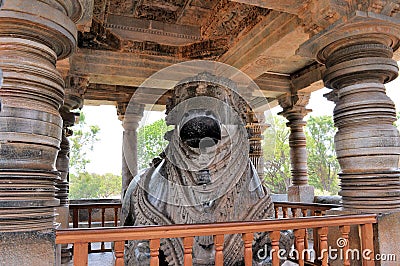 Hoysaleshwara Hindu temple, Halebid, India Stock Photo