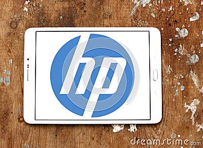 Hp logo Editorial Stock Photo