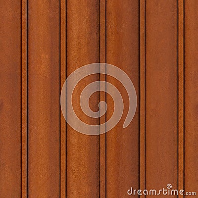 HQ seamless, tileable texture rusty iron sheet-piling Stock Photo