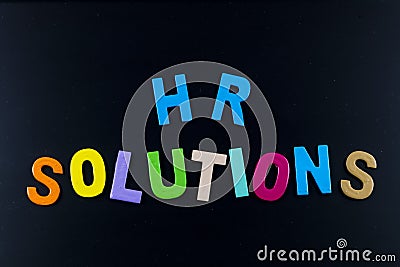 HR solution human resources business team recruitment hiring strategy Stock Photo