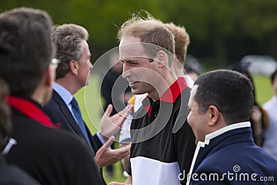 HRH Prince William in attendance for polo match. Editorial Stock Photo