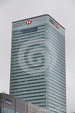 HSBC office building Editorial Stock Photo