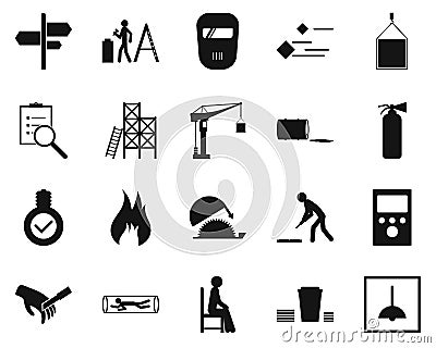 HSE concept, occupational safety and health inadequate, light, production factory and environment, labor preventive instructions, Stock Photo