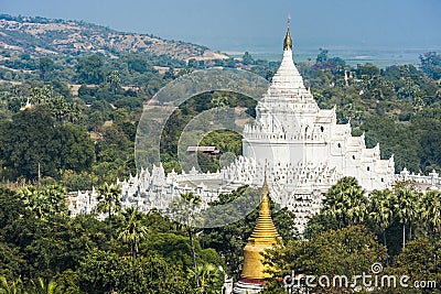 Hsinbyume Pagoda Stock Photo