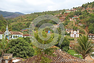 Hstoric colonial city of Serro, Minas Gerais. Stock Photo