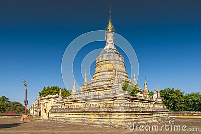 Hsu Taung Pyi Pagoda in Bagan Myanmar Stock Photo