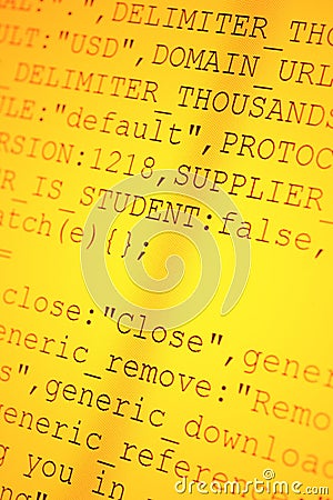 HTML codes Stock Photo