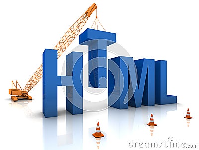 HTML Coding Stock Photo