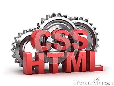 Html, css coding Stock Photo