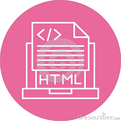 Html File Vector Icon Design Symbol Stock Photo