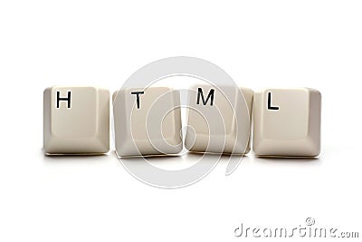 HTML - Hypertext Markup Language Stock Photo