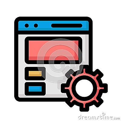 Html Isolated Vector icon which can easily modify or edit Vector Illustration