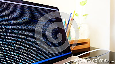 HTML, Script Web Design code for developers and designers Stock Photo