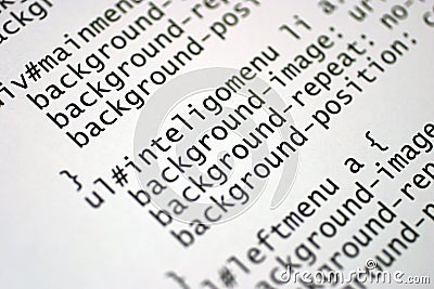 Html tags Stock Photo