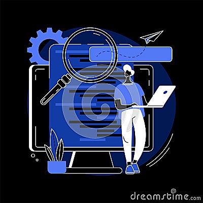 HTML5 website development abstract concept vector illustration. Vector Illustration