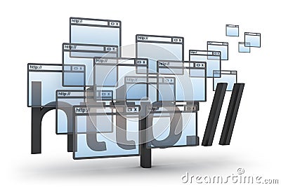 Http abstract 3D concept Stock Photo