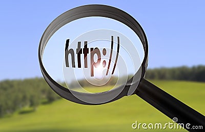 Http address bar Stock Photo