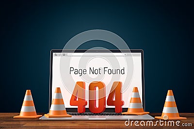 Http 404 error not found page design concept Stock Photo