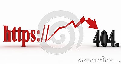 HTTP not found error code 404 Stock Photo