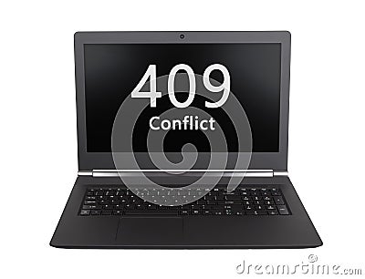 HTTP Status code - 409, Conflict Stock Photo