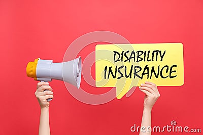 Disability insurance Concept. Stock Photo