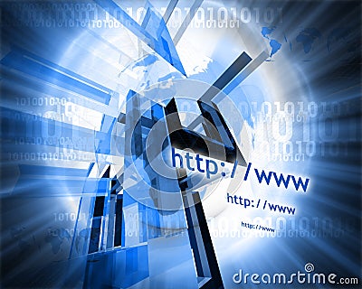 Http and www theme009 Stock Photo