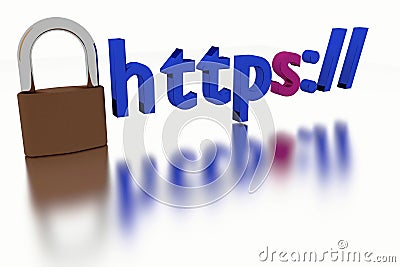 Https Secure Connection Stock Photo