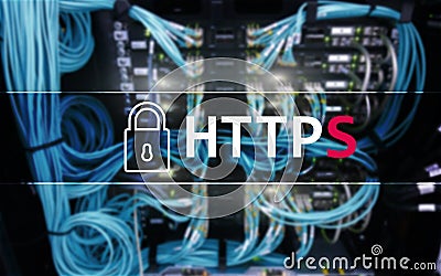 HTTPS, Secure data transfer protocol used on the World Wide Web Stock Photo