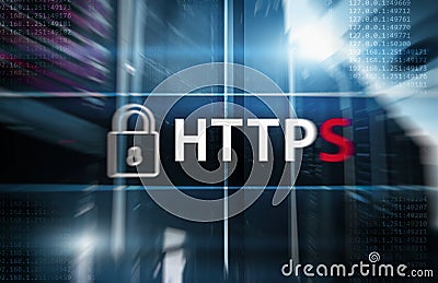 HTTPS, Secure data transfer protocol used on the World Wide Web Stock Photo