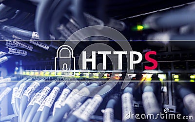 HTTPS, Secure data transfer protocol used on the World Wide Web Stock Photo