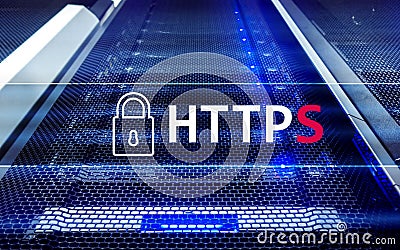 HTTPS, Secure data transfer protocol used on the World Wide Web Stock Photo