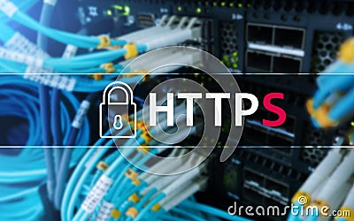 HTTPS, Secure data transfer protocol used on the World Wide Web Stock Photo