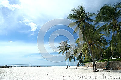 Hua Hin Beach Stock Photo